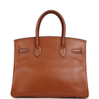 Vintage Hermes Birkin 30 Fauve Barenia Palladium Hardware