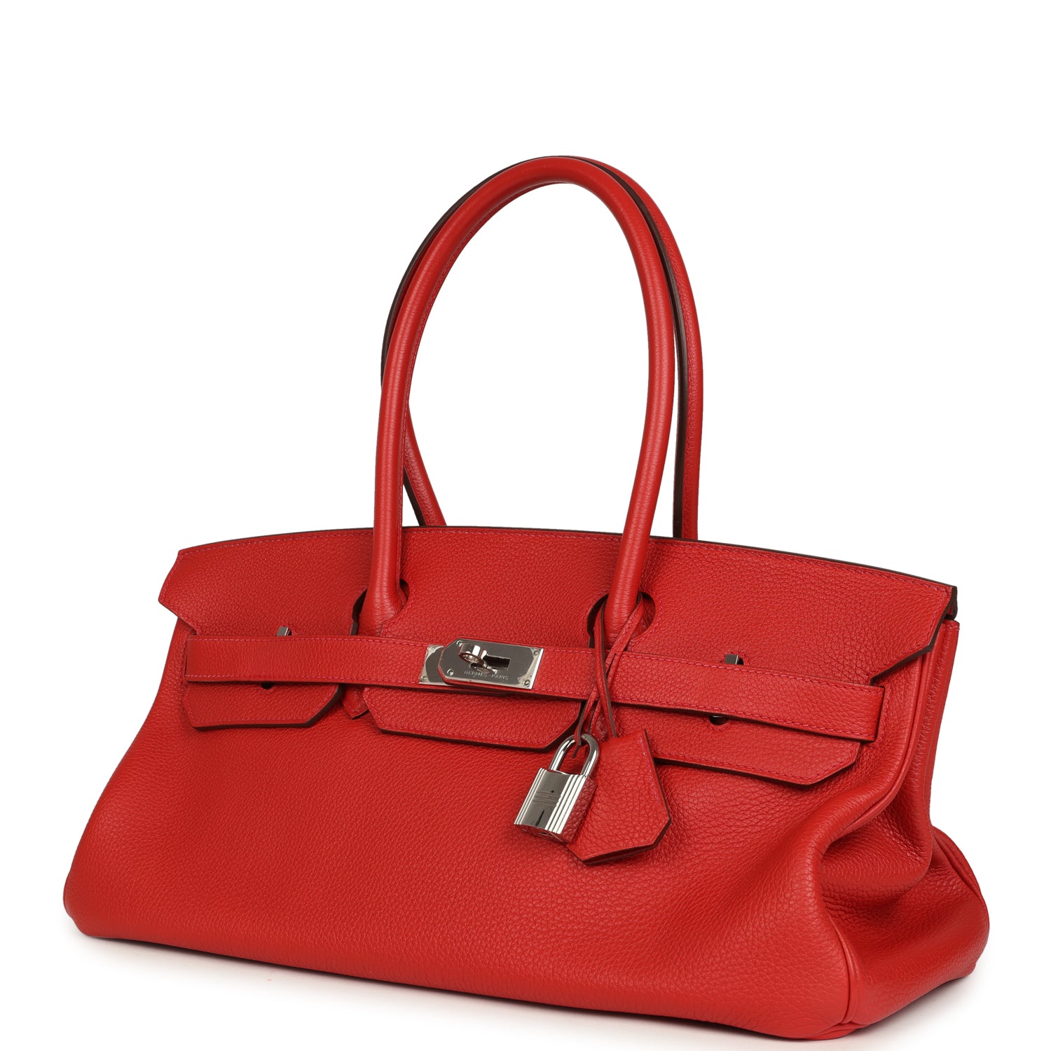 Vintage Hermes Shoulder Birkin 42 JPG Capucine Togo Palladium Hardware