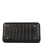Hermes Birkin 25 Black Matte Alligator Gold Hardware