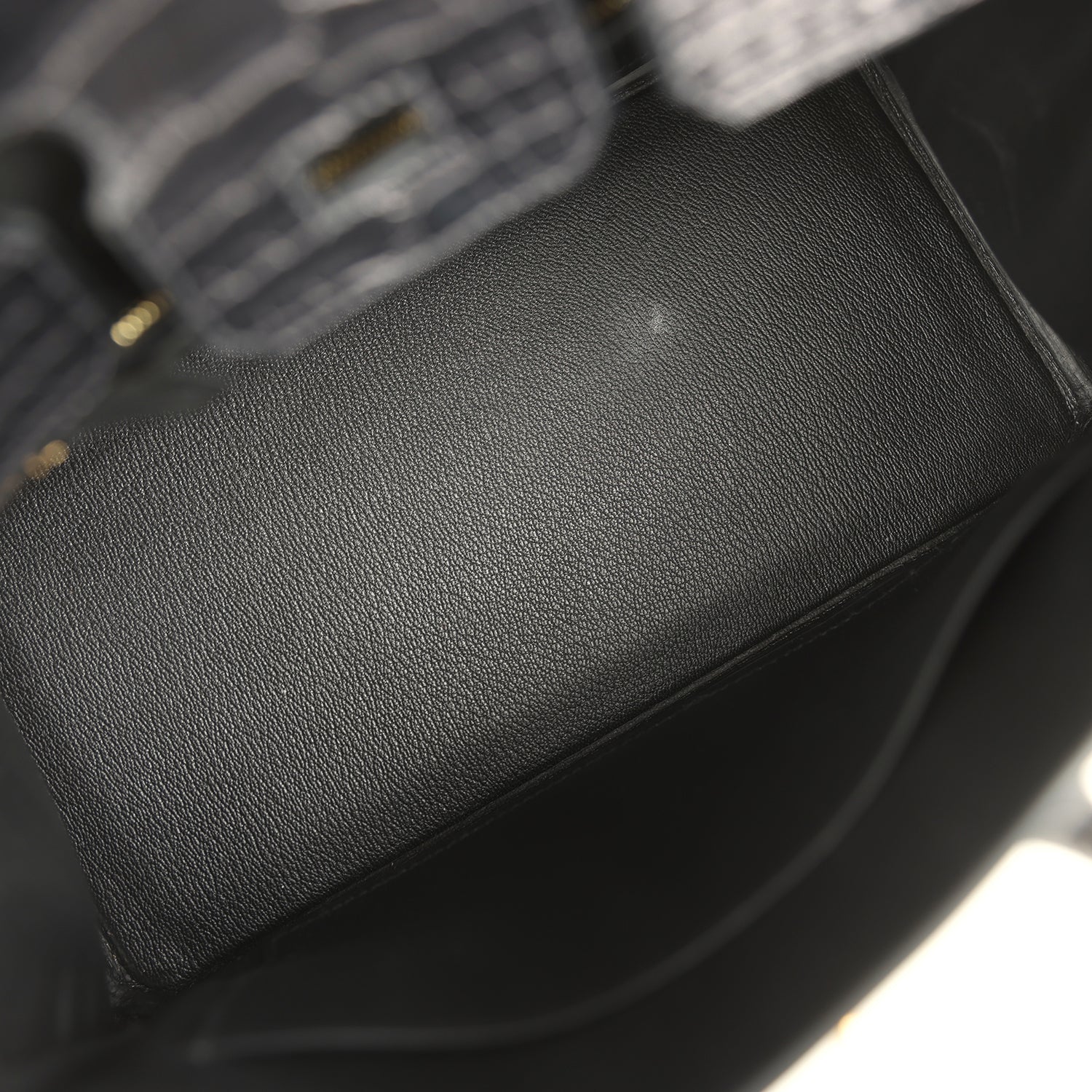 Hermes Birkin 25 Black Matte Alligator Gold Hardware
