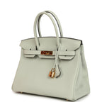 Hermes Birkin 30 Gris Neve Togo Gold Hardware