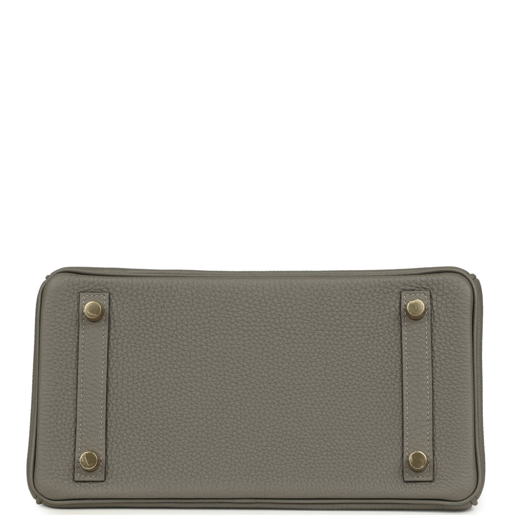 Hermes Birkin 25 Gris Meyer Togo Gold Hardware