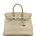 Hermes Birkin 35 Beton Matte Alligator Gold Hardware