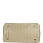 Hermes Birkin 35 Beton Matte Alligator Gold Hardware