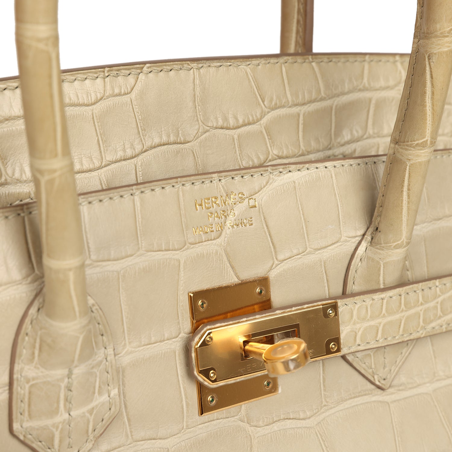 Hermes Birkin 35 Beton Matte Alligator Gold Hardware