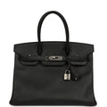 Hermes Birkin 30 Black Epsom Palladium Hardware