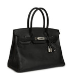 Hermes Birkin 30 Black Epsom Palladium Hardware