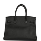 Hermes Birkin 30 Black Epsom Palladium Hardware