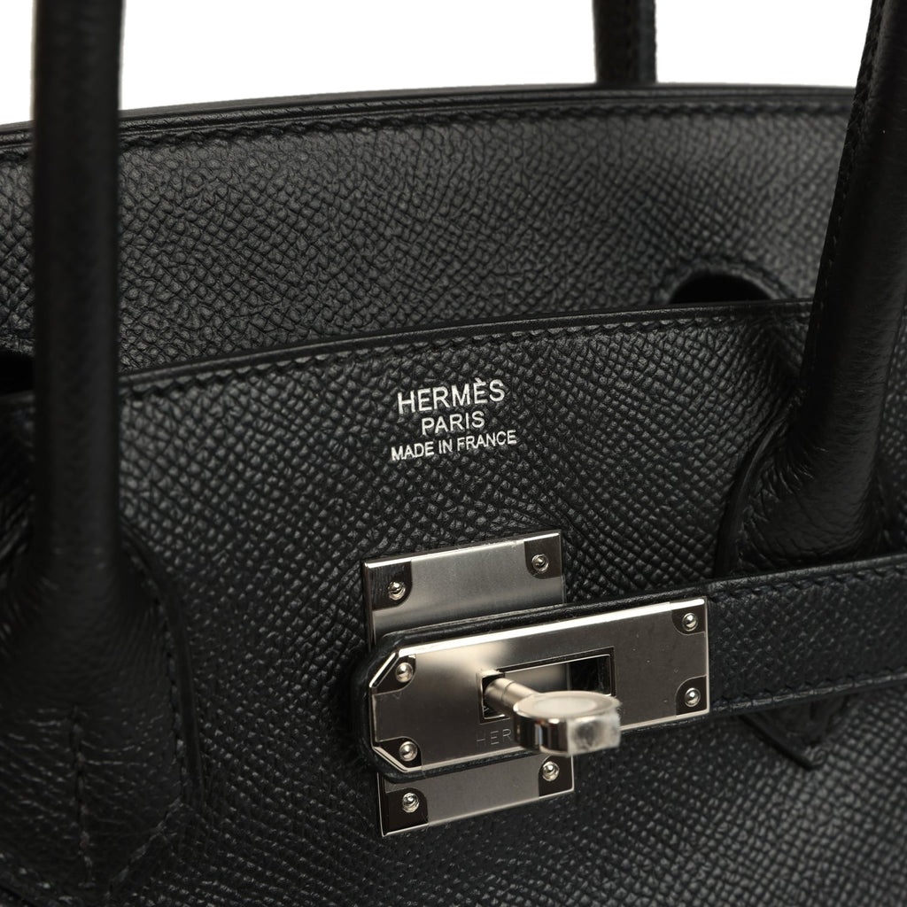 Hermes Birkin 30 Black Epsom Palladium Hardware