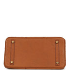 Hermes Birkin 30 Cognac Ostrich Gold Hardware