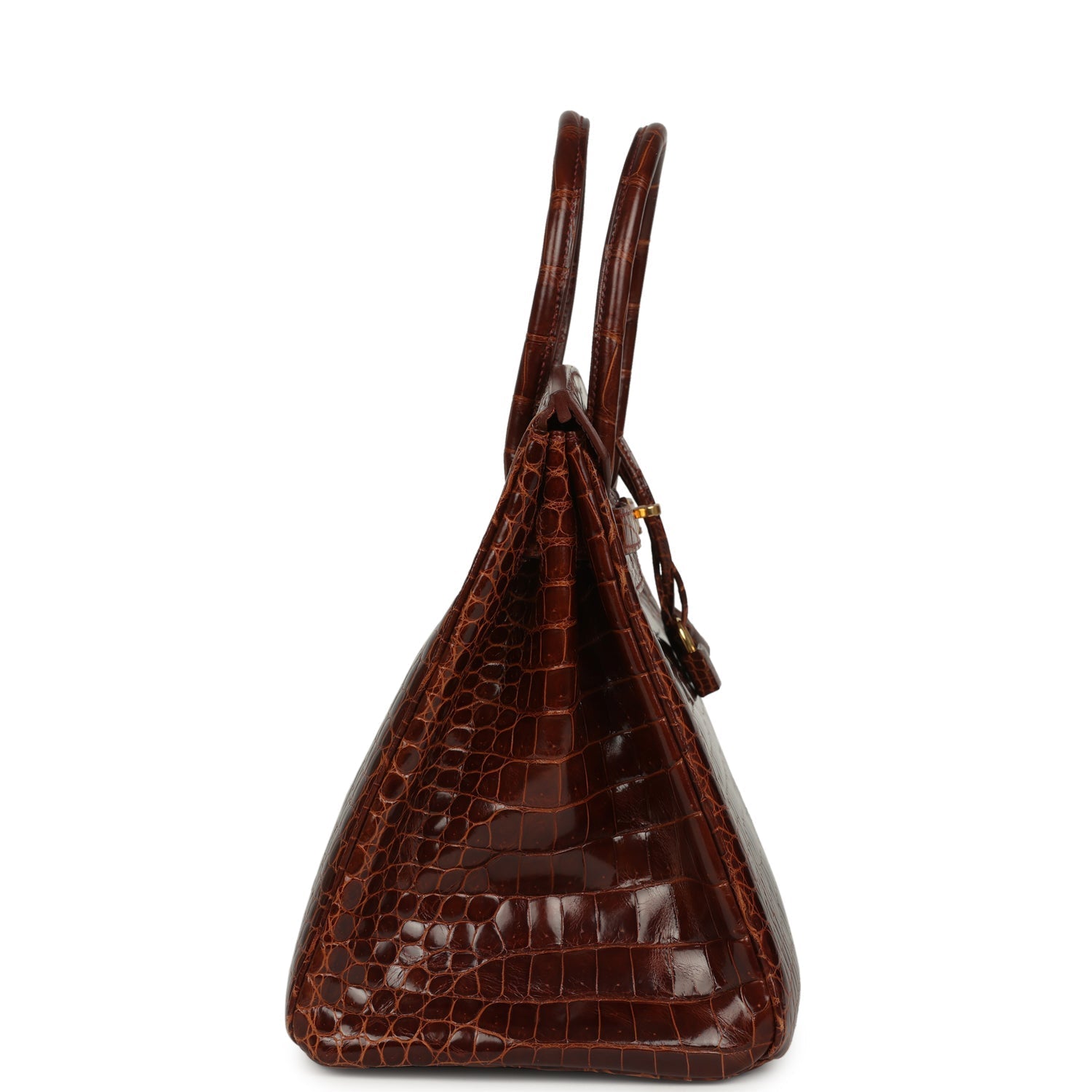 Hermes Birkin 35 Miel Shiny Porosus Crocodile Gold Hardware