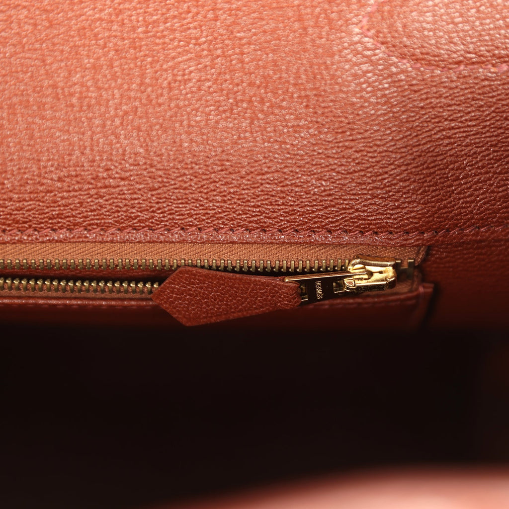 Hermes Birkin 35 Miel Shiny Porosus Crocodile Gold Hardware