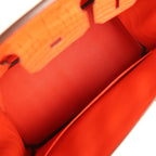 Hermes Birkin 30 Orange Poppy Matte Alligator Palladium Hardware