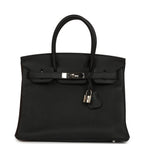 Hermes Birkin 30 Black Togo Palladium Hardware