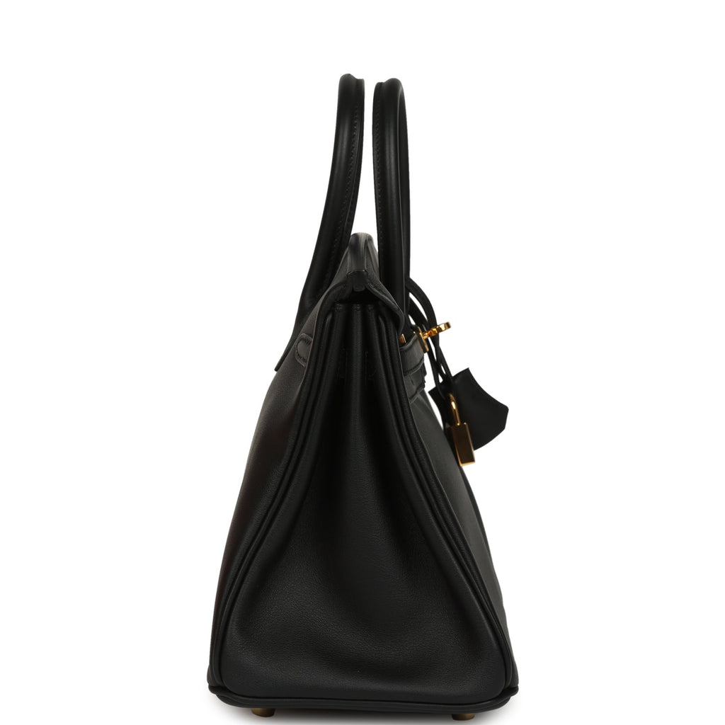 Hermes Birkin 25 Black Swift Gold Hardware
