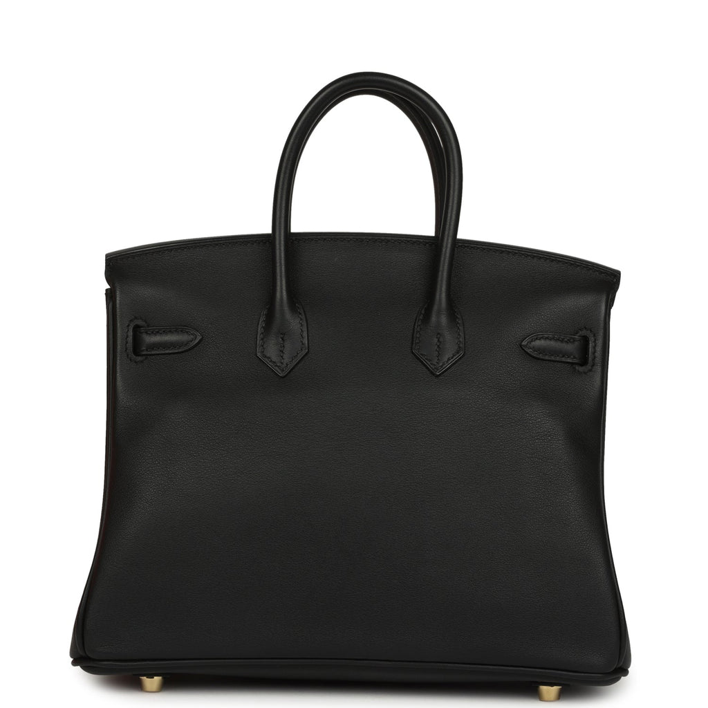 Hermes Birkin 25 Black Swift Gold Hardware