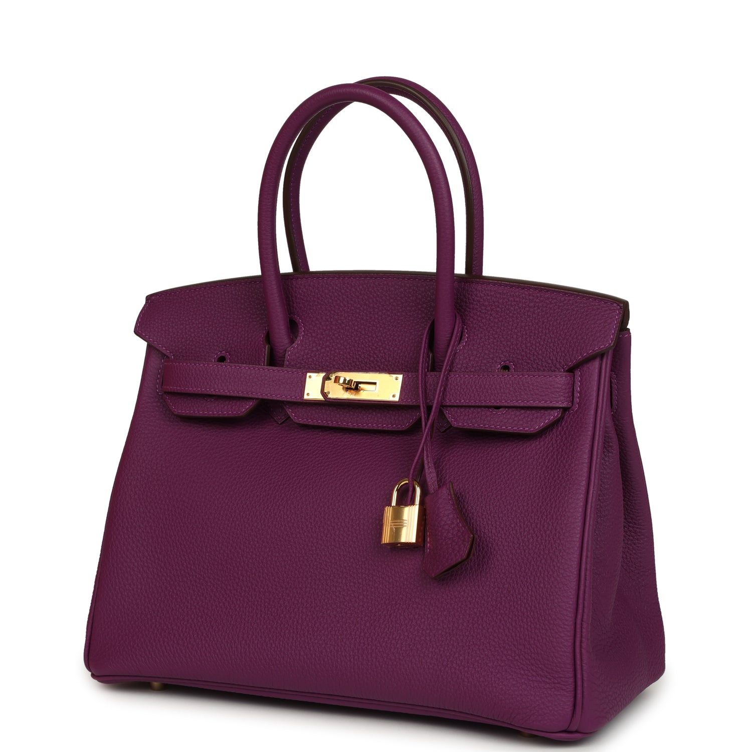 Hermes Birkin 30 Anemone Togo Gold Hardware