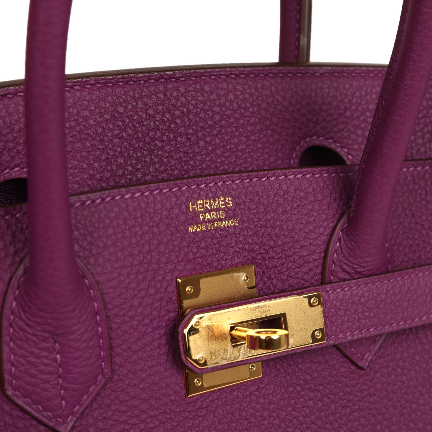 Hermes Birkin 30 Anemone Togo Gold Hardware