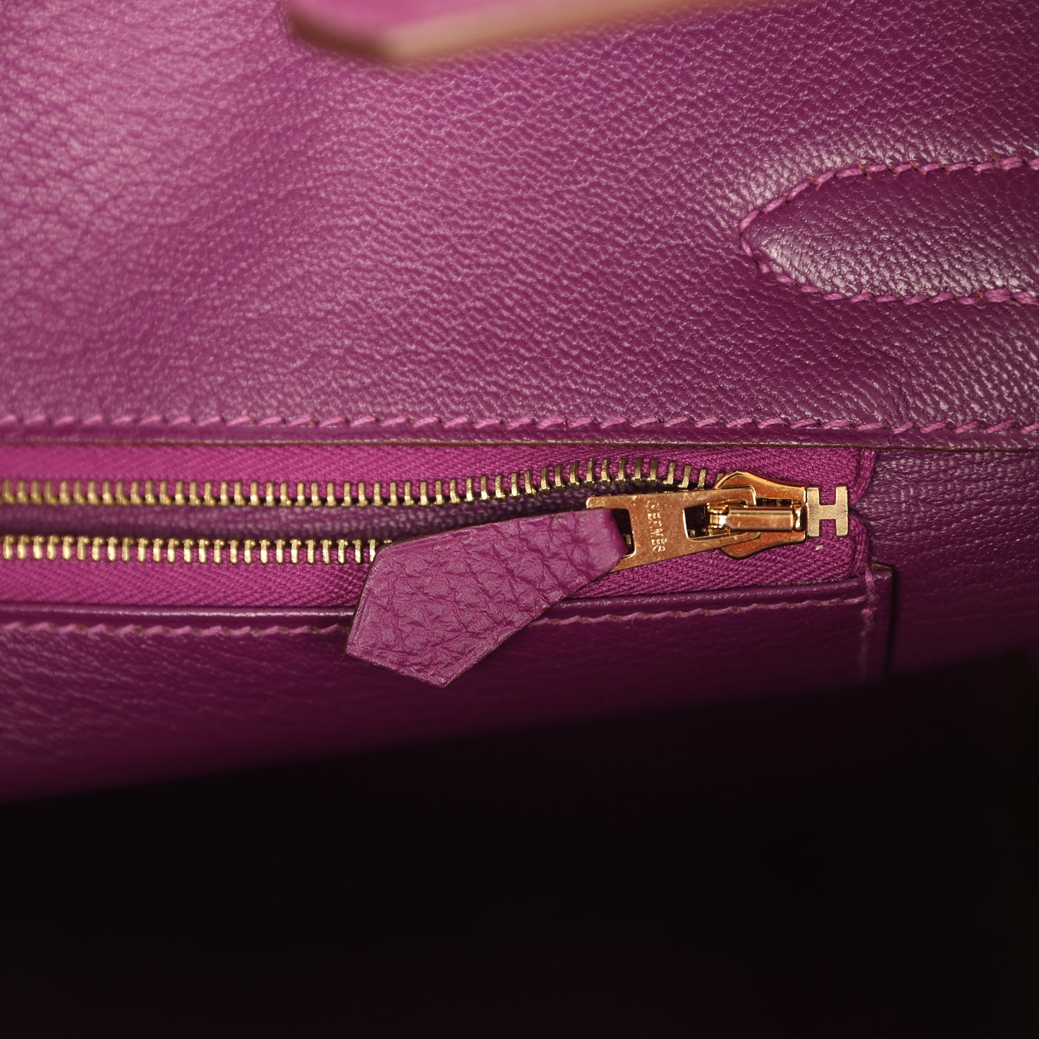 Hermes Birkin 30 Anemone Togo Gold Hardware