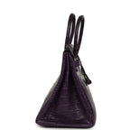 Hermes Birkin 35 Amethyst Matte Alligator Gold Hardware