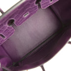 Hermes Birkin 35 Amethyst Matte Alligator Gold Hardware