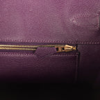 Hermes Birkin 35 Amethyst Matte Alligator Gold Hardware