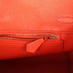 Hermes Birkin 25 Orange Poppy Togo Gold Hardware