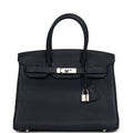 Hermes Birkin 30 Bleu Nuit Verso Togo Palladium Hardware