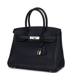 Hermes Birkin 30 Bleu Nuit Verso Togo Palladium Hardware