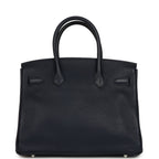 Hermes Birkin 30 Bleu Nuit Verso Togo Palladium Hardware
