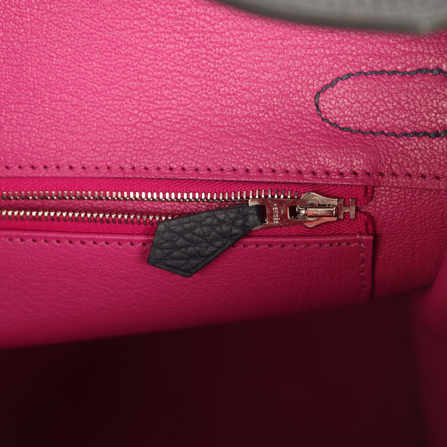 Hermes Birkin 30 Bleu Nuit Verso Togo Palladium Hardware