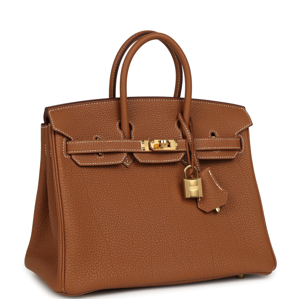 Hermes Birkin 25 Gold Togo Gold Hardware