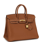Hermes Birkin 25 Gold Togo Gold Hardware