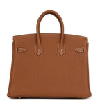 Hermes Birkin 25 Gold Togo Gold Hardware