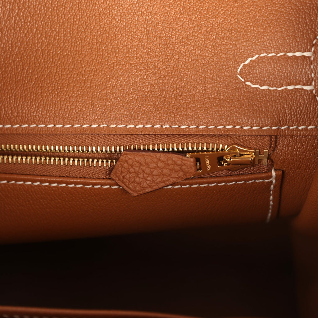 Hermes Birkin 25 Gold Togo Gold Hardware