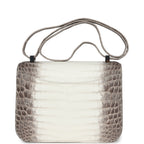 Hermes Constance 1-24 Himalaya Matte Niloticus Crocodile Palladium Hardware