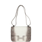 Hermes Constance 1-24 Himalaya Matte Niloticus Crocodile Palladium Hardware