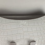Hermes Constance 18 Gris Perle Matte Alligator Palladium Hardware