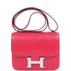 Hermes Constance 18 Rose Extreme Chevre Chamkila Palladium Hardware