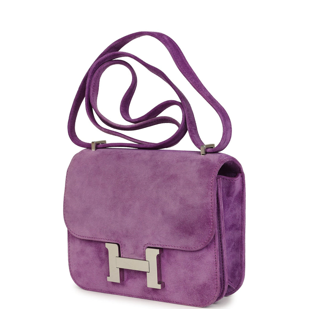 Hermes Constance 18 Violet Doblis Palladium Hardware