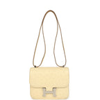 Hermes Constance 18 Vanille Ostrich Palladium Hardware