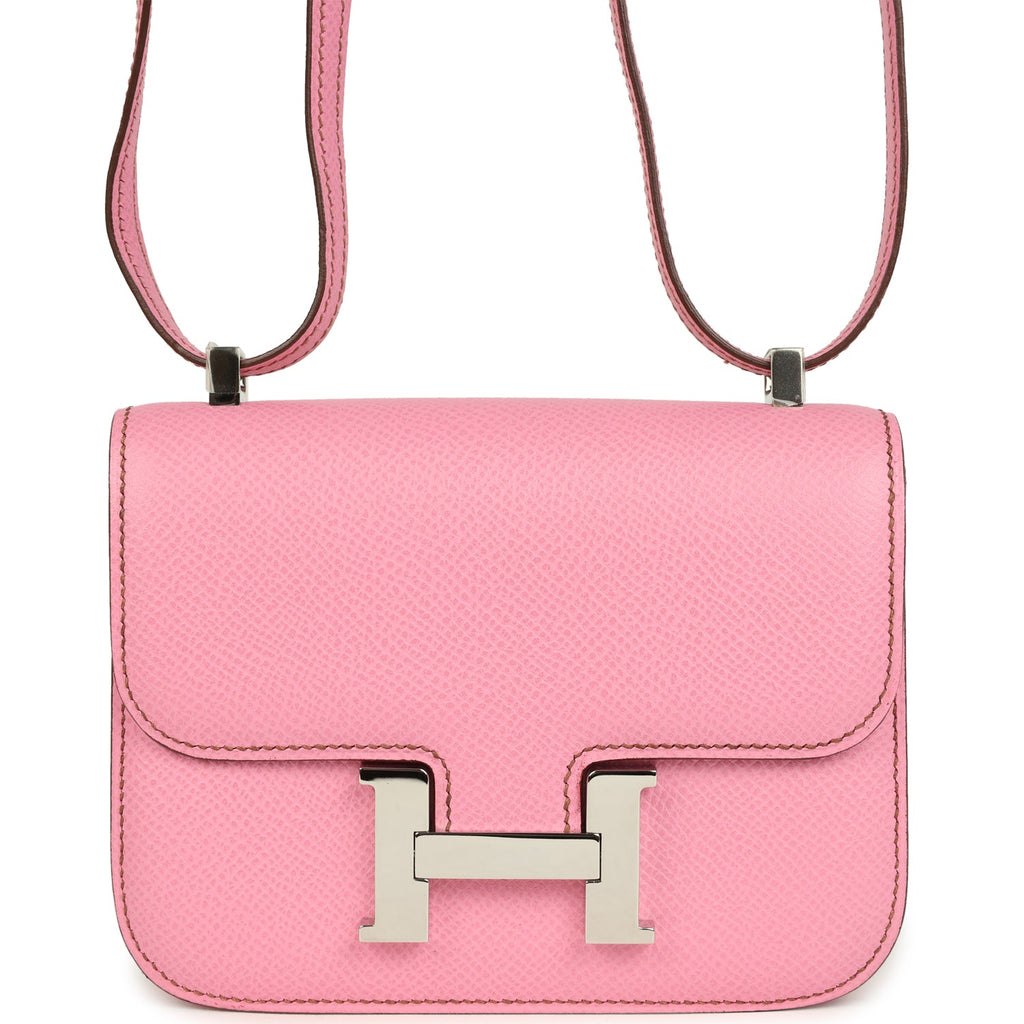 Hermes Micro Constance 14 Bubblegum Epsom Palladium Hardware