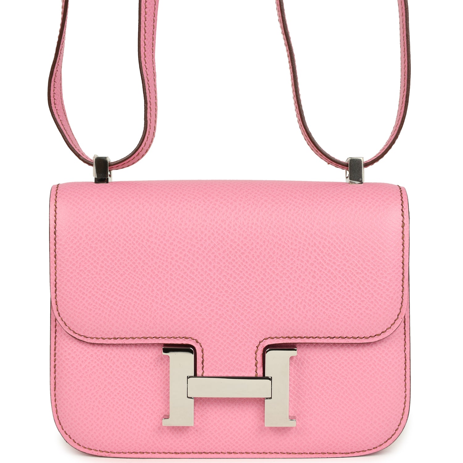 Hermes Micro Constance 14 Bubblegum Epsom Palladium Hardware