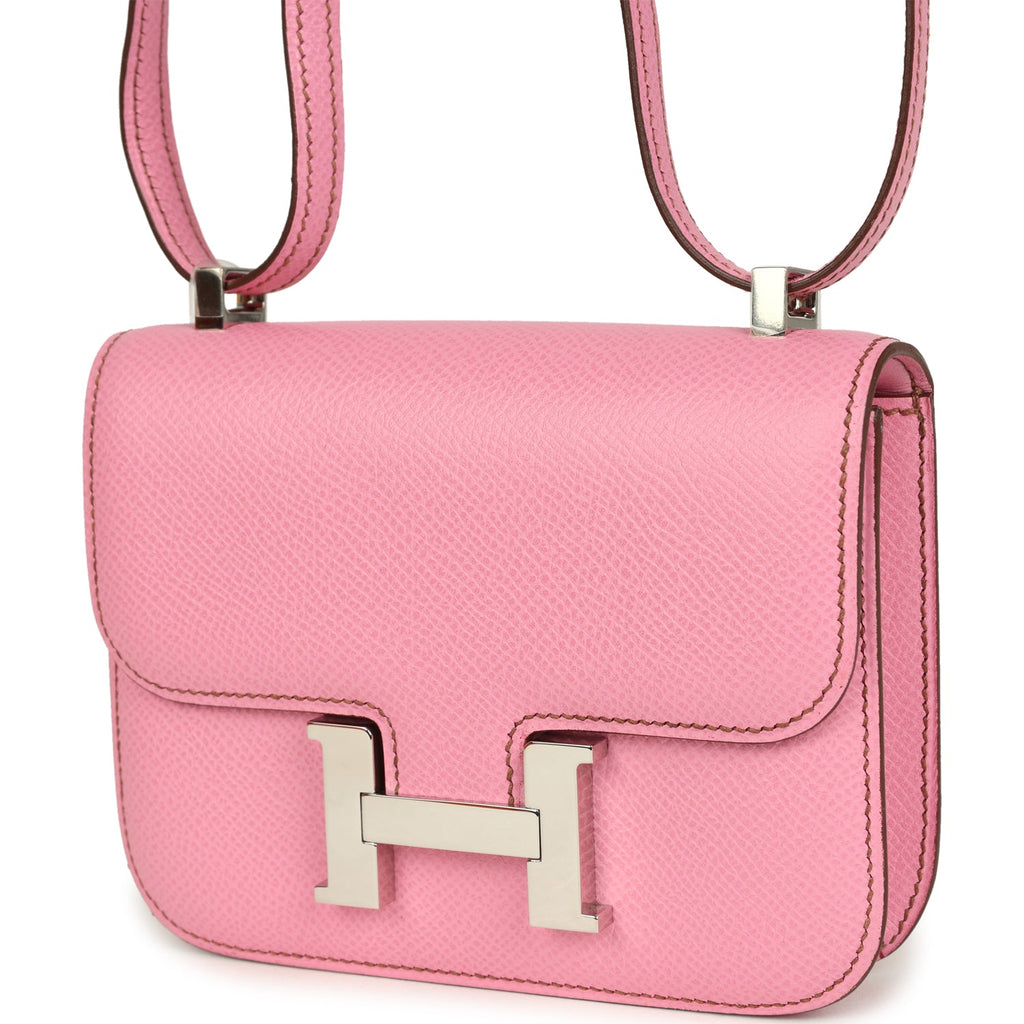 Hermes Micro Constance 14 Bubblegum Epsom Palladium Hardware