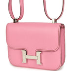 Hermes Micro Constance 14 Bubblegum Epsom Palladium Hardware