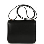 Hermes Constance 18 Black Chevre Chamkila Gold Hardware