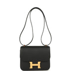Hermes Constance 18 Black Epsom Gold Hardware