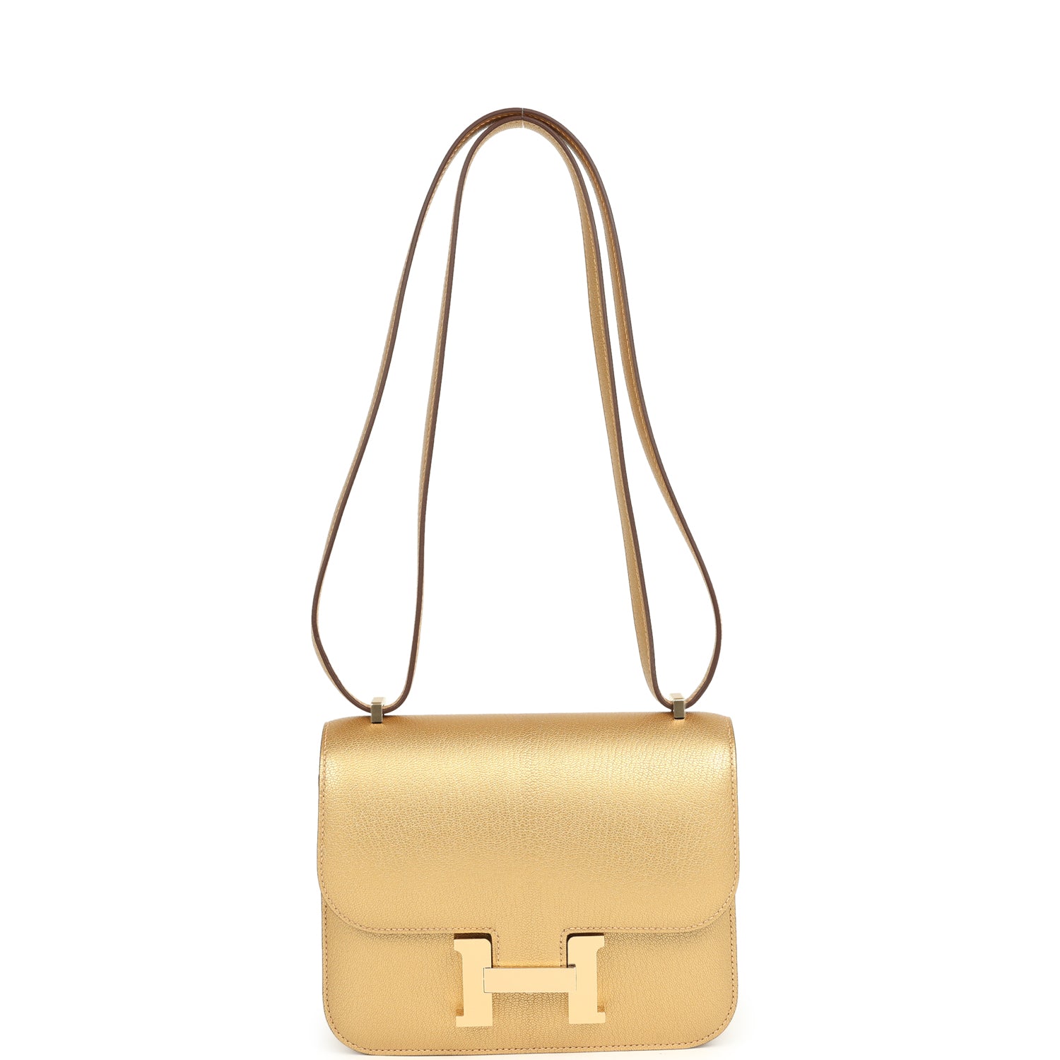 Hermes Constance 18 Dore Chevre Chamkilight Permabrass Hardware