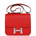 Hermes Constance 24 Rouge De Coeur Epsom Lacquered Palladium Hardware