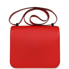 Hermes Constance 24 Rouge De Coeur Epsom Lacquered Palladium Hardware